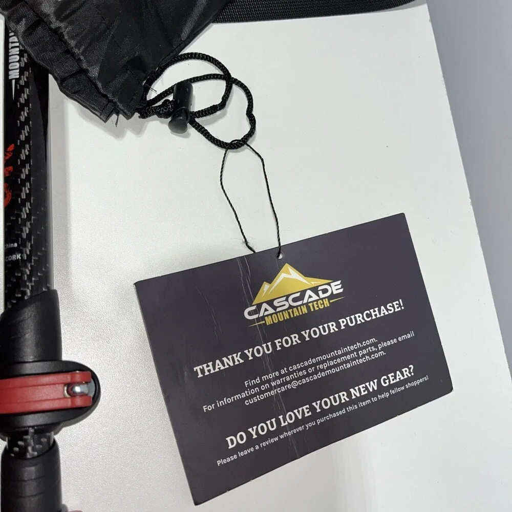Trekking Poles Cascade Mountain Tech Quick Lock Cork Grip  26”-54” Walking Stick